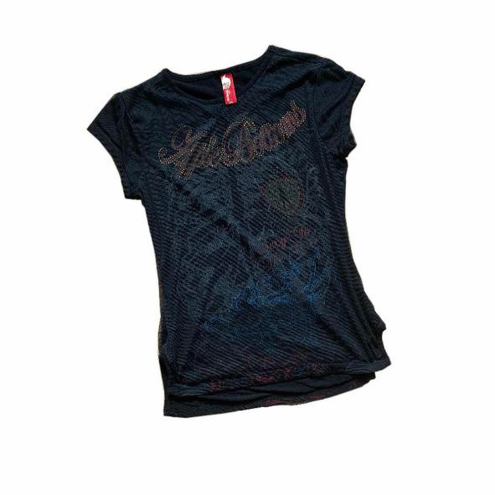 Y2K Apple Bottom Graphic Baby Tee